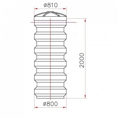 Siurblinės talpa 800 2